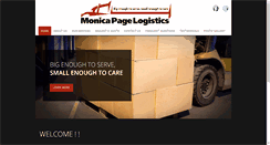 Desktop Screenshot of monicapagelogistics.com